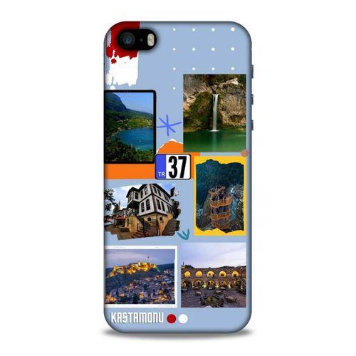 Lopard Apple iPhone SE Uyumlu Kılıf Şehirli ※ (37) Kastamonu Silicone Cover