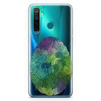 Realme 5 Pro Kılıf Tüylü Yumurta Arka Kapak Koruma Desenli Full Koruyucu