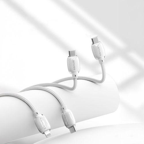 Lenyes LC536 Type-C to Type-C PD Örgü Tasarımlı Hızlı Şarj Özellikli Data ve Şarj Kablosu 60W 1M