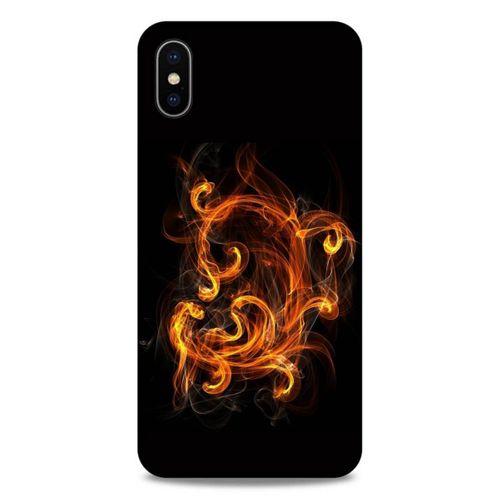 Lopard Apple iPhone XS Max Uyumlu Kılıf FireX (25) Antişok Kapak Ateş Kırmızı