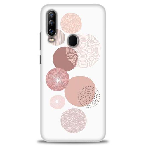 General Mobile GM 20 Pro Kılıf HD Baskılı Kılıf - Mürdüm Daireler + Tam Ekran Koruyucu