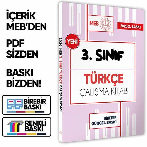 2026 MEB ÖDM İlkokul 3 Sınıf TÜRKÇE Çalışma Kitabı Alıştırmalı/Etkinlikli Soru Bankası BASKI ÜCRETİ