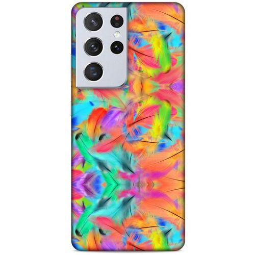 Lopard Samsung Galaxy S21 Ultra Uyumlu Kılıf Tüyler (32) Soft Silikon Kılıf