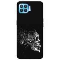 Lopard Oppo Reno 4 Lite Uyumlu Kılıf Tattoo's (9) Kılıf Beyaz Siyah