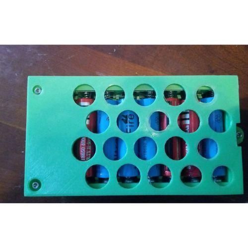16x Paralel Düğme Top 18650 Pil Kılıf Tutucu - 5130458