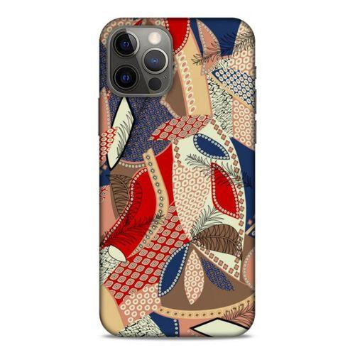 Lopard Apple iPhone 12 Pro Uyumlu Kılıf Soyut Sanat (41) Baskılı Tank Kılıf