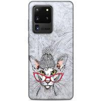 Animax Bereli Kedi Samsung Galaxy S20 Ultra Kılıf Desenli Silikon