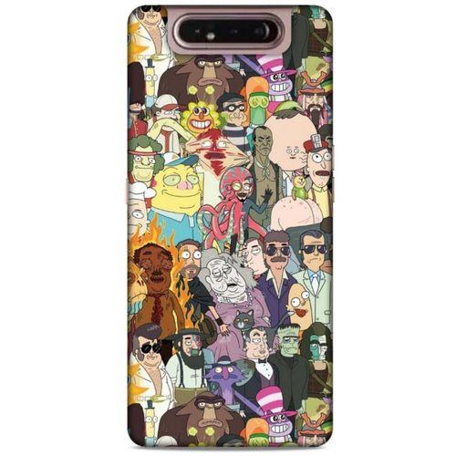Samsung Galaxy A80 Uyumlu Kılıf Rick And Morty (33) Hybrid Kılıf Killer Rick