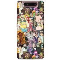 Samsung Galaxy A80 Uyumlu Kılıf Rick And Morty (33) Hybrid Kılıf Killer Rick