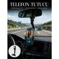 Araç İçi Telefon Standı Dikiz Aynasına Takılan Ayarlanabilir Telefon Tutucu