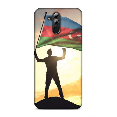 Huawei Mate 20 Lite Uyumlu Kılıf Azarbaijan (3) Kapak Azerbaycan Bayrak