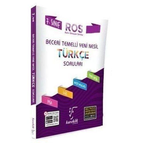 7. Sınıf Türkçe ROS Serisi Soru Bankası Karekök Yayınları