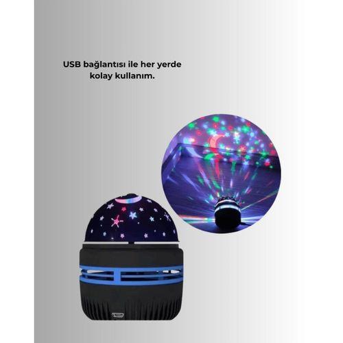 Usb’li Yıldız Projektör Lamba – Döner Galaxy Işık Şovu, Çocuk Ve Yetişkin Uyku Lambası