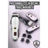 Yeni Nesil Tıraş Makinesi Uzun Şarjlı Paslanmaz Çelik Bıçaklı