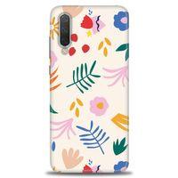 Xiaomi Mi 9 SE Kılıf HD Baskılı Kılıf - Renkli Yapraklar + Tam Ekran Koruyucu