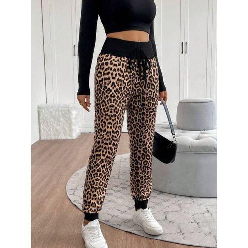 Kadın Yüksek Bel Bağcıklı Desenli Iki Iplik Pantolon