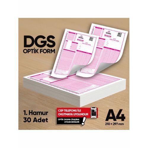 DGS Deneme Sınavları İçin 30 Adet Optik Form