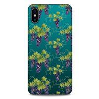 Frutix Üzüm 01 Apple iPhone XS Max Kılıf Desenli Silikon