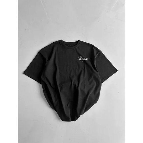 Erkek Baskılı T-Shirt Kısa Kol Bisiklet Yaka Regular Fit Yazlık Tişört - Siyah