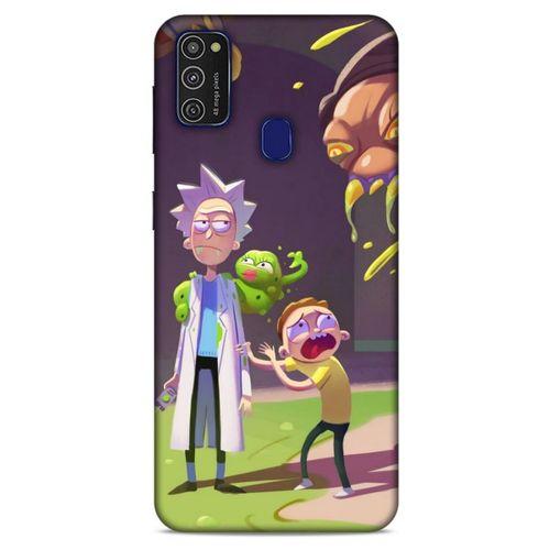 Samsung Galaxy M21 Uyumlu Kılıf Rick And Morty (31) TPU Kılıf Cronenberg Rick