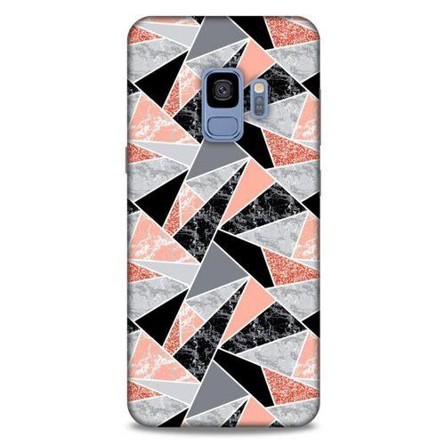 Mermer Desenli (32) Tema Soft Silikon Kılıf Bakır rengi Samsung Galaxy S9 Kılıf