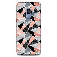 Mermer Desenli (32) Tema Soft Silikon Kılıf Bakır rengi Samsung Galaxy S9 Kılıf