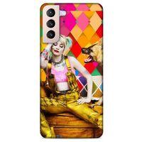Samsung Galaxy S21 Plus Uyumlu Kılıf Harley Quinn (34) Slim Armor Kılıf Lavanta galibarda