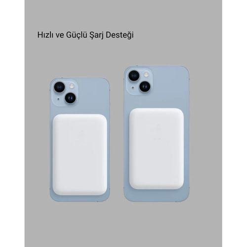 Magsafe Uyumlu Kablosuz Batarya – 27w Hızlı Şarj Destekli Kompakt Güç Bankası