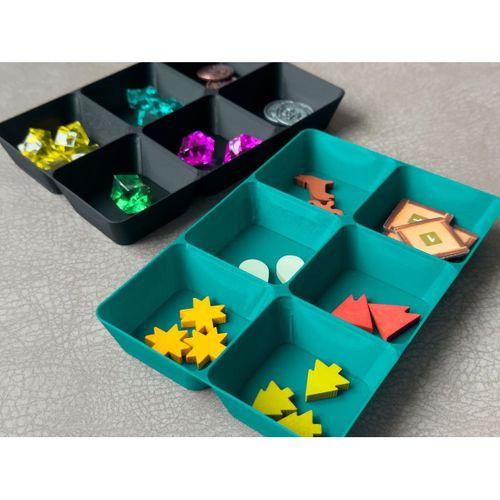 Küçük Parçalar veya Jetonlar için 6 Bölmeli Tepsi (Bu ürün Sadece Plastik parçadır - Almadan Önce Soru Sorabilirsiniz)