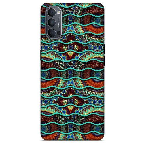 Oppo Reno 4 Kılıf Baskılı Özel Seri Taşlı (38) Neo Hybrid Kılıf