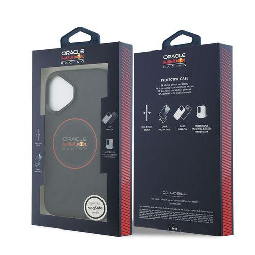 Apple iPhone 17 Kılıf Redbull Orjinal Lisanslı M-safe Şarj Özellikli Kırmızı Halka ve Logo Kabartmalı PU Deri Kapak