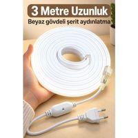 Fişli Şerit Aydınlatma Beyaz Işık 3 Metre