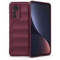 Xiaomi Mi 12 Lite Kılıf Optimum Silikon - Bordo