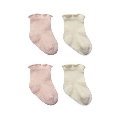 Bistyle Bistyle Overlok Style Penye Soket Çorap 2li 10153 Pudra