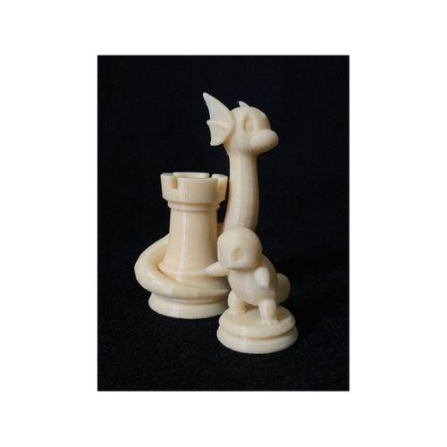 Dratini Rook ve Squirtle Piyon Satranç Parçaları (Bu ürün Sadece Plastik parçadır - Almadan Önce Soru Sorabilirsiniz)