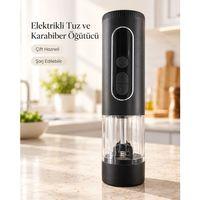 1. Led Ekranlı 900 Mah Bataryalı Şarj Edilebilir Tuz Ve Karabiber Öğütücü
