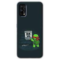 MRCİLETİSİM Realme 7 Pro Kılıf Baskılı Kapak - Kaplumbağa Avcısı + 5D Tam Kaplayan Cam