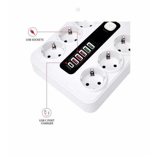 Hp-h04 3000w 10amper 6’lı 2metre Uzatma Kablolu Çoklu Termal Akım Priz