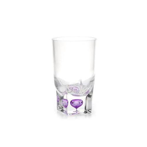 2 Adet Kalemlik Mor Damlalı  Akrilik Ofis Gereci 7X7X13Cm