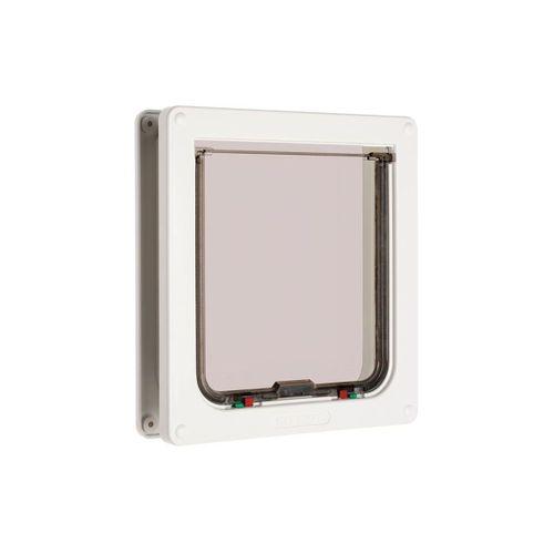 Beeztees CatMate Kedi Kapısı, Büyük, Çift Yönlü, 4 fonksiyonlu, Beyaz, 23,5x25,2cm