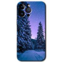 iPhone 14 Pro Max HD Baskılı Kılıf + 9D Tam Ekran Koruyucu - Kış Manzarası