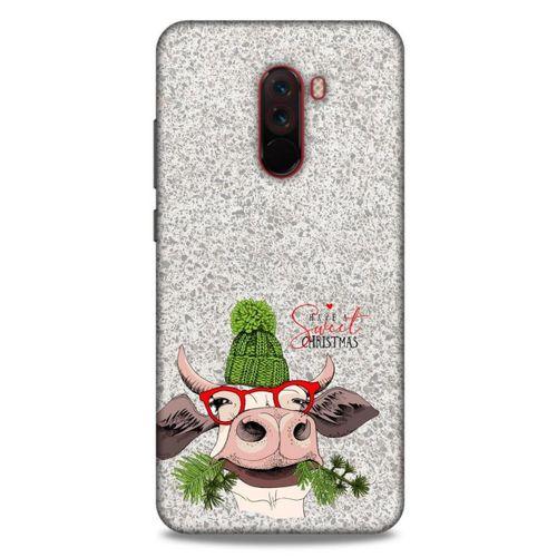 Animax Bereli İnek Xiaomi Pocophone F1 Kılıf Desenli Silikon