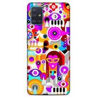 Lopard Samsung Galaxy A51 Uyumlu Kılıf Soyut Sanat (20) Desenli Koruyucu Kılıf