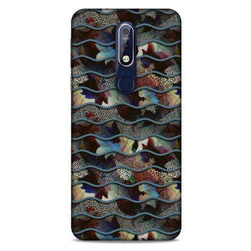 Nokia 7.1 Kılıf Baskılı Özel Seri Taşlı (34) Slim Armor Kılıf