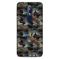 Nokia 7.1 Kılıf Baskılı Özel Seri Taşlı (34) Slim Armor Kılıf