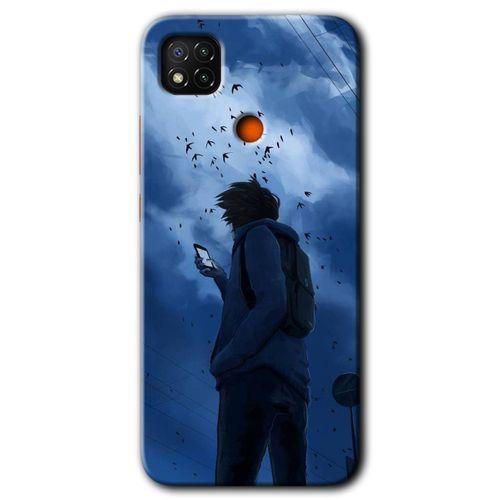 Xiaomi Redmi 9c Kılıf Baskılı Arka Kapak - Sonbahar Yalnızlığı +Tam Ekran Koruyucu