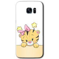 Galaxy S7 Edge Kılıf HD Desen Baskılı Arka Kapak - Sevimli Kedi