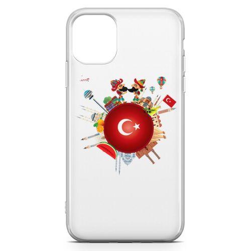 Apple iPhone 11 Pro Max Kılıf Türkiye Milli Figürler Arka Kapak Koruma Desenli Full Koruyucu