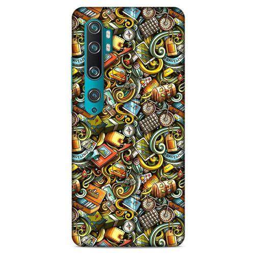 Graffitix (50) Desenli Silikon Kapak Xiaomi Mi Note 10 Kılıf