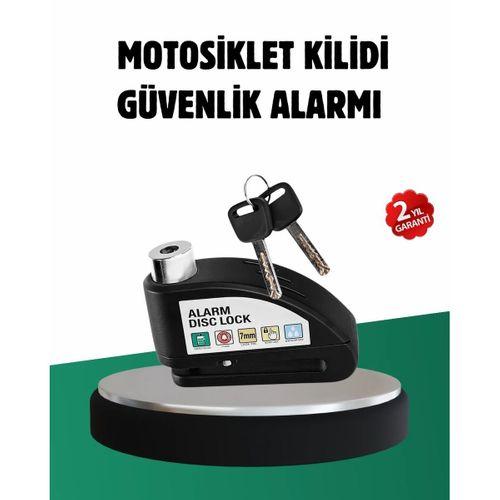 Titreşim Sensörlü Alarm Disk Kilidi Motosiklet Scooter Bisiklet